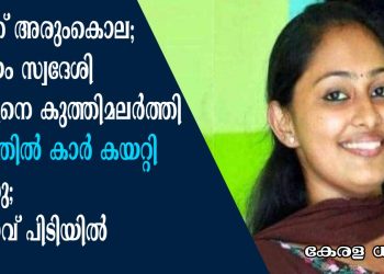 നടന്നത് അരുംകൊല; കോട്ടയം സ്വദേശി നേഴ്സിനെ കുത്തിമലർത്തി ശരീരത്തിൽ കാർ കയറ്റി കൊന്നു; ഭർത്താവ് പിടിയിൽ