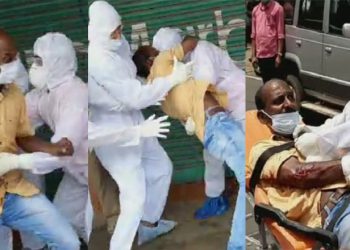 ക്വാറന്റീൻ ലംഘിച്ച് പുറത്തിറങ്ങിയയാളെ പൊലീസും ആരോഗ്യപ്രവർത്തകരും ചേർന്ന് ഓടിച്ചിട്ടു പിടികൂടി