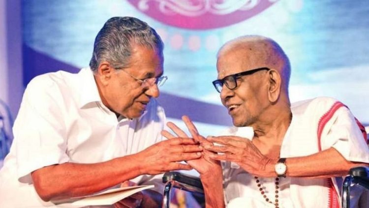 മഹാകവി അക്കിത്തതിന്റെ വേര്‍പാടില്‍ അനുശോചിച്ച് മുഖ്യമന്ത്രി
