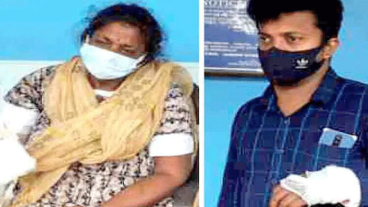 ഭാര്യ ഉപേക്ഷിച്ച് പോയി, കാമുകനെയും മാതാവിനെയും വീട്ടില്‍ക്കയറി വെട്ടി യുവാവ്