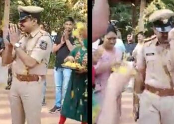 എസ്‌ഐയ്ക്ക് സ്ഥലംമാറ്റം, കണ്ണീരോടെ യാത്രയാക്കി നാട്ടുകാര്‍; കരച്ചിലടക്കാനാവാതെ എസ്‌ഐയും