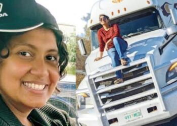 മഞ്ഞുവീഴ്ചയുള്ള വഴിയിലൂടെ 60 ടണ്‍ ലോഡുള്ള ട്രക്കുമായി സൗമ്യ; ഡ്രൈവര്‍മാരെ പോലും അമ്പരപ്പിച്ച ആ മലയാളി ‘സിങ്കപ്പെണ്ണ്’ ഇതാണ്