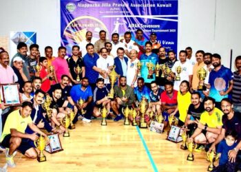 അജ്പാക് ട്രാവൻകൂർ നെടുമുടി വേണു സ്മാരക ഷട്ടിൽ ടൂർണമെൻറ് ആവേശഭരിതമായി