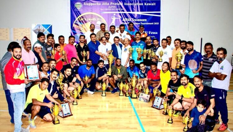 അജ്പാക് ട്രാവൻകൂർ നെടുമുടി വേണു സ്മാരക ഷട്ടിൽ ടൂർണമെൻറ് ആവേശഭരിതമായി