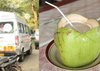 ഡ്രൈവര്‍ കരിക്ക് കുടിക്കാനിറങ്ങി; കരിക്ക് വില്‍പ്പനക്കാരന്‍ ആംബുലന്‍സ് എടുത്ത് ഓടിച്ചു; നാലു പേര്‍ക്ക് പരിക്ക്