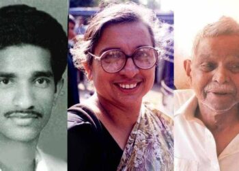 ചിത്രത്തിൽ വർഗീസ്, അജിത , അള്ളുങ്കൽ ശ്രീധരൻ (വലത്തേയറ്റം)