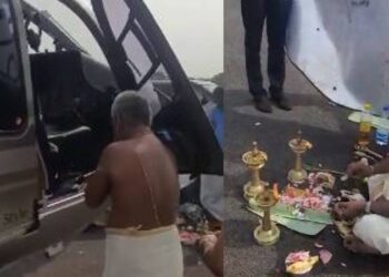 രവി പിള്ളയുടെ നൂറ് കോടിയുടെ ഹെലികോപ്ടറിന് ഗുരുവായൂരില്‍ വാഹനപൂജ