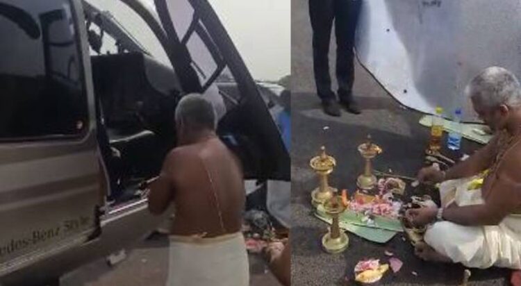 രവി പിള്ളയുടെ നൂറ് കോടിയുടെ ഹെലികോപ്ടറിന് ഗുരുവായൂരില്‍ വാഹനപൂജ