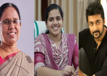 ഹാറ്റ്സ് ഓഫ്‌ യു ശൈലജ ടീച്ചർ ആൻഡ് ആര്യ, നിങ്ങൾ വഴികാട്ടി, അഭിമാനം : സൂര്യ