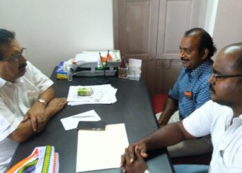 ഓവർസീസ് എൻ.സി.പി പ്രതിനിധികൾ എൻ .സി. പി സംസ്ഥാന പ്രസിഡണ്ട് പി സി ചാക്കോയെ സന്ദർശിച്ചു