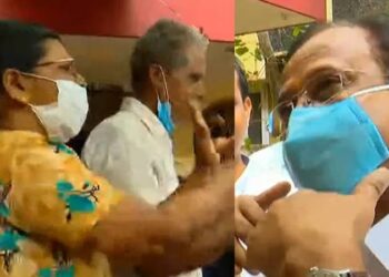 സാര്‍ ഒന്നും പറയണ്ട, ഞങ്ങള്‍ സര്‍ക്കാരിനൊപ്പം; സില്‍വര്‍ലൈനിനെതിരായ ബിജെപിയുടെ വീടുകയറി പ്രചാരണത്തിനിടെ ശക്തമായി പ്രതിരോധിച്ച് വീട്ടമ്മ