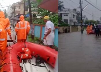 സംസ്ഥാനത്ത് കനത്ത മഴ തുടരുന്നു; കൊച്ചിയില് വെള്ളക്കെട്ട്; തൃശൂര് പെരിങ്ങല്ക്കുത്ത് ഡാമില് ഓറഞ്ച് അലേര്ട്ട്; ഭീതി വിതച്ച് മഴ