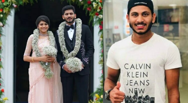 മലയാളി ക്രിക്കറ്റ് താരം ബേസില്‍ തമ്പി വിവാഹിതനായി