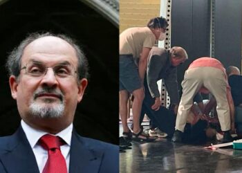 സല്‍മാന്‍ റുഷ്ദിക്ക് നേരെ വധശ്രമം: വേദിയില്‍ വച്ച് കഴുത്തിന് കുത്തേറ്റു