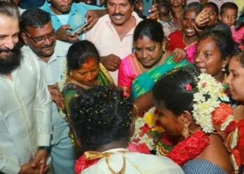 വീട്ടുജോലിക്കാരിയുടെ മകന്റെ വിവാഹം ഏറ്റെടുത്ത് നടത്തി ചിയാൻ വിക്രം