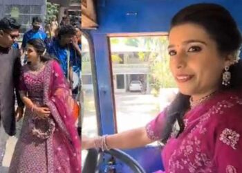 മനസമ്മതത്തിന് ശേഷം പള്ളിയില്‍ നിന്നും ഹാളിലേക്ക് തിരിച്ചത് ടാങ്കര്‍ ലോറി ഓടിച്ച്; കൗതുകമായി ഗള്‍ഫിലെ ടാങ്കര്‍ ലോറി ഡ്രൈവര്‍മാരായ ദമ്പതികള്‍!