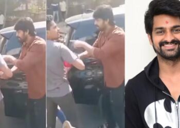 ‘ഇതെന്റെ കാമുകി നിങ്ങള്‍ക്കെന്താ?’: നടുറോഡില്‍ വച്ച് കാമുകിയെ തല്ലി യുവാവ്, മാപ്പ് പറയിച്ച് മര്യാദ പഠിപ്പിച്ച് നടന്‍ നാഗശൗര്യ