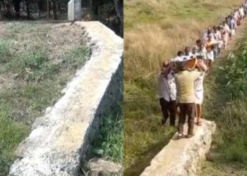 വീട്ടിലേക്കൊരു വഴിയെന്ന സ്വപ്നം; ഭൂമി വിട്ടുകൊടുത്ത് വർഷങ്ങൾ കാത്തിരുന്ന സ്‌കറിയ യാത്രയായി; മൃതദേഹം കൊണ്ടുപോയത് ചുമന്ന്