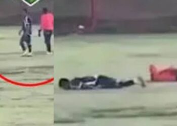 ഫുട്ബോള്‍ മത്സരത്തിനിടെ ഇടിമിന്നലേറ്റു, ഫുട്ബോള്‍ താരത്തിന് ദാരുണാന്ത്യം, നാലുപേര്‍ക്ക് പരിക്ക്