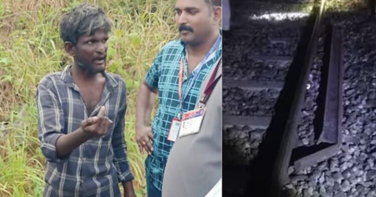 റെയില്‍വേ ട്രാക്കില്‍ ഇരുമ്പ് റാഡ് കണ്ടെത്തിയ സംഭവം, പ്രതി പിടിയിൽ