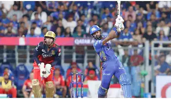 ഐപിഎല്ലിൽ നടന്ന ആവേശപ്പോരാട്ടത്തിൽ മുംബൈ ഇന്ത്യൻസിനെ മുട്ടുകുത്തിച്ച് റോയൽ ചലഞ്ചേഴ്സ് ബെംഗളൂരു