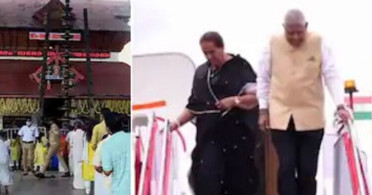 കനത്തമഴയിൽ ഹെലികോപ്ടർ ഇറക്കാനായില്ല, ഉപരാഷ്ട്രപതിയുടെ ഗുരുവായൂർ ദർശനം മുടങ്ങി