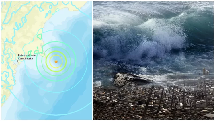 ഭൂകമ്പ പരമ്പര, നടുക്കുന്ന 5 ഭൂകമ്പങ്ങൾ, 300 കിമീ ദൂരത്തിൽ സുനാമി മുന്നറിയിപ്പ് പുറപ്പെടുവിച്ച് റഷ്യ