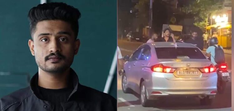 നടുറോഡില്‍ മാധവ് സുരേഷും കോണ്‍ഗ്രസ് നേതാവും തമ്മില്‍ തര്‍ക്കം;മന്ത്രി പുത്രന്‍ വാഹനം തടഞ്ഞ് ബോണറ്റില്‍ അടിച്ചു