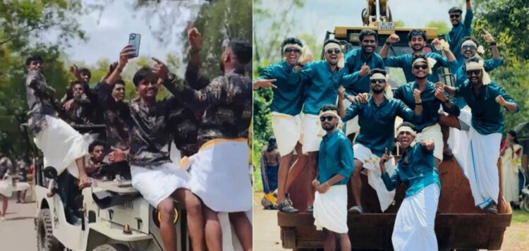 ജെസിബി, തുറന്ന ജീപ്പില് എൻട്രി,മദ്യപിച്ച് മതിൽ തകര്ത്തു; പരിധിവിട്ട് കാലിക്കറ്റ് യൂണിവേഴ്സിറ്റിയിലെ ഓണാഘോഷം