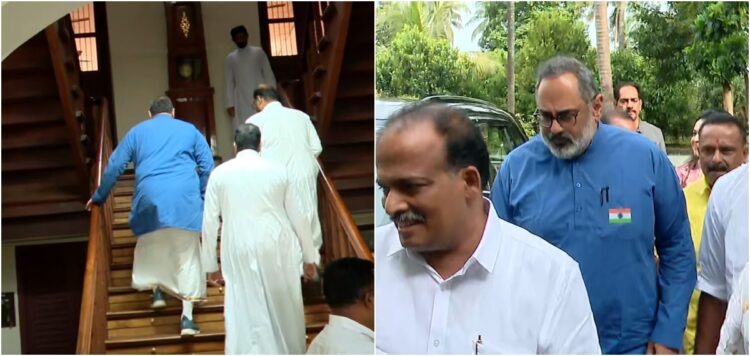 കേരള മിഷൻ പാളുന്നു, അനുനയത്തിന് രാജീവ് ചന്ദ്രശേഖർ: തൃശൂർ അതിരൂപത ആസ്ഥാനത്ത് കൂടിക്കാഴ്ച, ബിജെപിയുമായുള്ള ക്രൈസ്‌തവ സഭകളുടെ ബന്ധം വഷളായതിനെത്തുടർന്നാണ് കൂടിക്കാഴ്ച