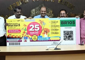 തിരുവോണം ബമ്പർ നറുക്കെടുപ്പ്: ഒന്നാം സമ്മാനം പാലക്കാട് വിറ്റ TH 577825 എന്ന നമ്പരിന്