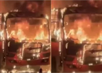 കെഎസ്ആർടിസി ബസിന് തീപിടിച്ചു; യാത്രക്കാർ സുരക്ഷിതർ,സംഭവം കർണാടകയിൽ