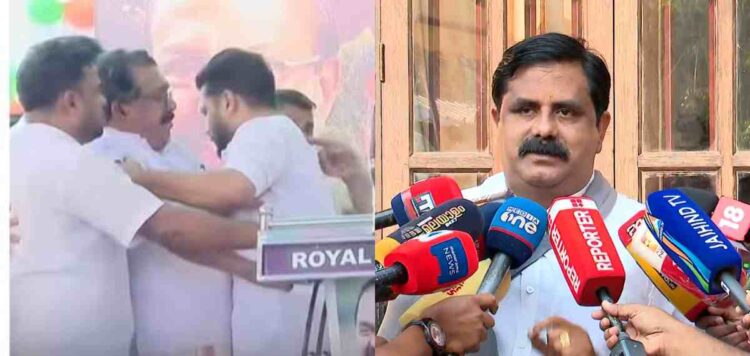 സ്നേഹത്തള്ളിനെ ഉന്തും തള്ളലുമാക്കരുത്, ഷാഫിക്ക് നീരസം ഇല്ല, വേദിയിൽ ആരും വീണിട്ടില്ല: കെ പ്രവീണ്‍കുമാര്‍