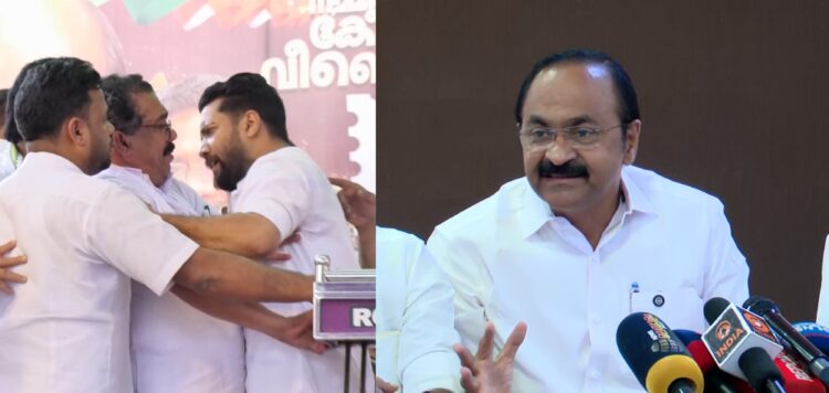 ഷാഫി തന്നെയാണ് തന്റെ പ്രസംഗം വേണ്ടെന്നും പകരം എന്നെ വിളിച്ചാൽ മതിയെന്നും പറഞ്ഞത്’; വി ഡി സതീശന്‍