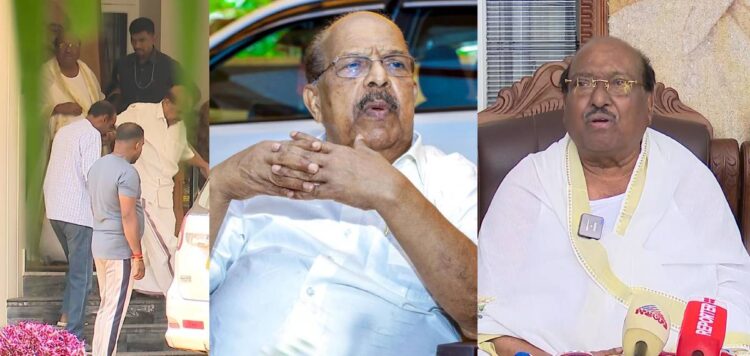 വെള്ളാപ്പള്ളിയെ വീട്ടിലെത്തി കണ്ട് സുധാകരൻ; നല്ല മന്ത്രിയായിരുന്നു, ജനകീയനുമെന്ന് വെള്ളാപ്പള്ളിയുടെ പുകഴ്ത്തൽ