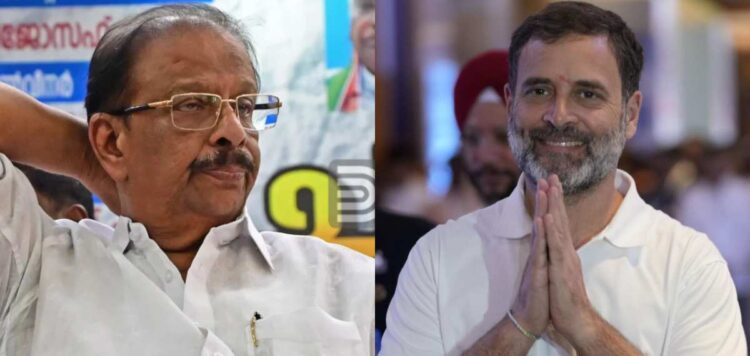 കെ സുധാകരനെ ഫോണില്‍ വിളിച്ച് രാഹുല്‍ ഗാന്ധി; തിങ്കളാഴ്ച ഡല്‍ഹിയില്‍ വെച്ച് അനുനയ ചര്‍ച്ച