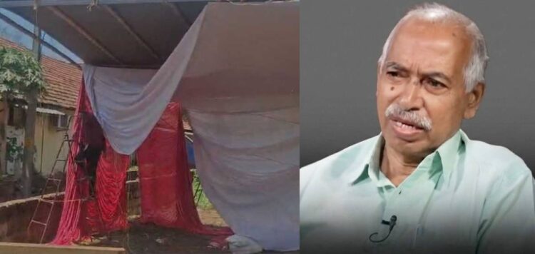 വി കുഞ്ഞികൃഷ്ണന്റെ ഓഫീസ് ഭീഷണിയെ തുടർന്ന് പൊളിച്ചുമാറ്റിയെന്ന ആരോപണം; പരാതി നല്‍കി എല്‍ഡിഎഫ്
