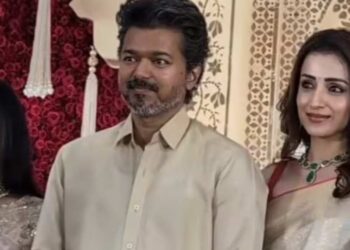 വിവാഹസര്‍ക്കാര വേദിയില്‍ വിജയ്‌ക്കൊപ്പം തൃഷയും; വൈറലായി വീഡിയോ