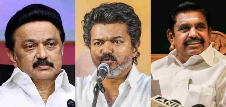 DMKയും AIADMKയും കൈകോർത്തേക്കുമെന്ന് അഭ്യൂഹം;സർക്കാർ രൂപീകരണത്തിന് അവകാശം ഉന്നയിച്ചാൽ രാജിയെന്ന് TVK എംഎൽഎമാർ
