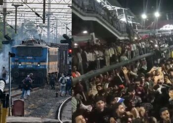 റെയില്വേ സ്റ്റേഷന് അടിച്ചുതകര്ത്ത് പൊലീസ് പരീക്ഷ ഉദ്യോഗാര്ത്ഥികള്; പട്നയില് വന് സംഘര്ഷം