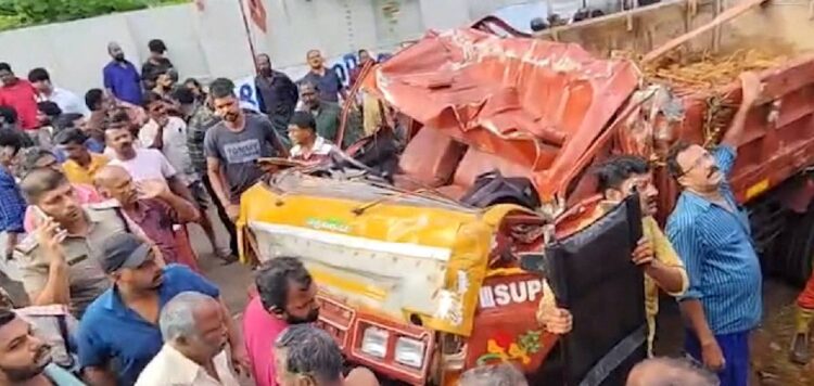 കൊട്ടാരക്കര ടിപ്പര്‍ ലോറി അപകടം: മരിച്ച മൂന്ന് പേരെയും തിരിച്ചറിഞ്ഞു, ഒരാള്‍ പത്താം ക്ലാസ് വിദ്യാര്‍ത്ഥി