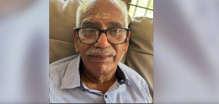 സന്ദീപ് വാര്യര്‍ എംഎല്‍എയുടെ പിതാവ് എം വി ഗോവിന്ദ വാര്യര്‍ അന്തരിച്ചു