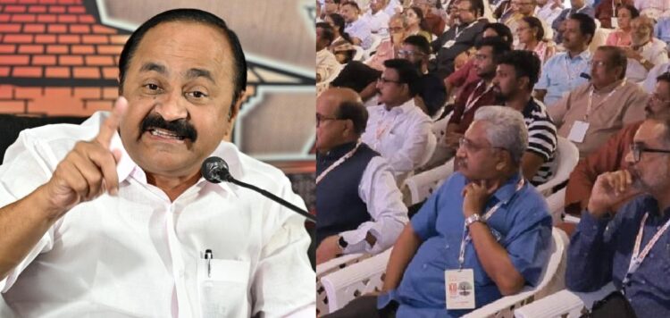 ആര്എസ്എസ് പരിപാടിയില് പങ്കെടുത്ത മൂന്ന് വിസിമാരും കേരളത്തോട് മാപ്പ് പറയണം: മുഖ്യമന്ത്രി