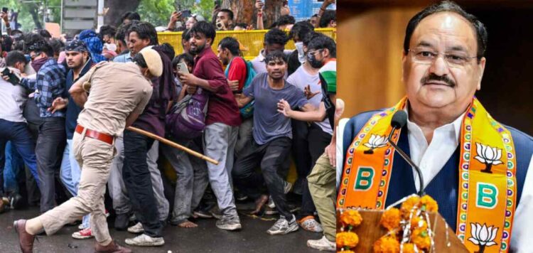 ചർച്ചകൾക്ക് തയ്യാറെന്ന് ജെ പി നദ്ദ; ധർമേന്ദ്ര പ്രധാന്റെ രാജിയിൽ നിന്ന് പിന്നോട്ടില്ലെന്ന് CJP