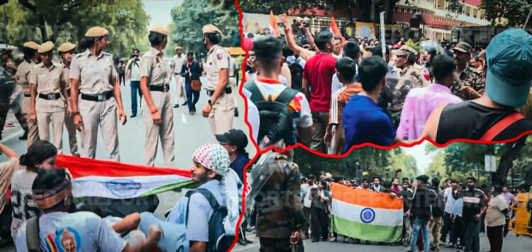 സംഘര്ഷകലുഷിതമായി രാജ്യ തലസ്ഥാനം; സിജെപി പ്രവര്ത്തകര്ക്ക് നേരെ കണ്ണീര് വാതകം പ്രയോഗിച്ച് പൊലീസ്; വൻ സംഘർഷം